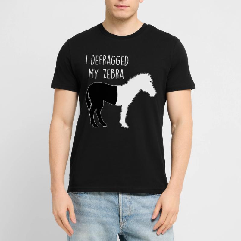 I defragged my Zebra Coder Informatiker Hacker Stanley/Stella Unisex Bio-T-Shirt CRAFTER
