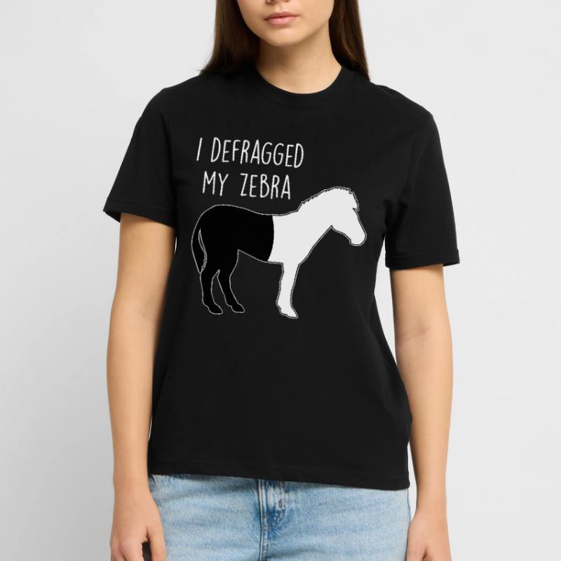 I defragged my Zebra Coder Informatiker Hacker Stanley/Stella Unisex Bio-T-Shirt CRAFTER