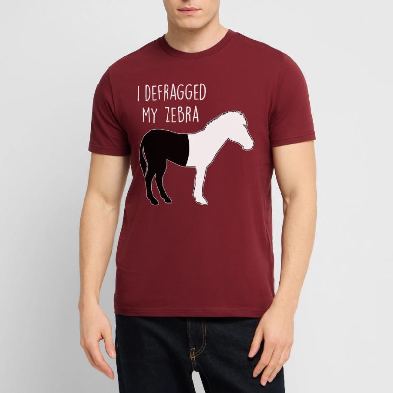 I defragged my Zebra Coder Informatiker Hacker Stanley/Stella Unisex Bio-T-Shirt CRAFTER