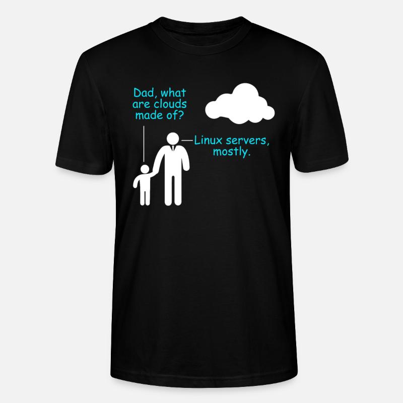 Coder Software Developer Witz Cloud Linux Server - Stanley/Stella CRAFTER Unisex Organic T-Shirt - black