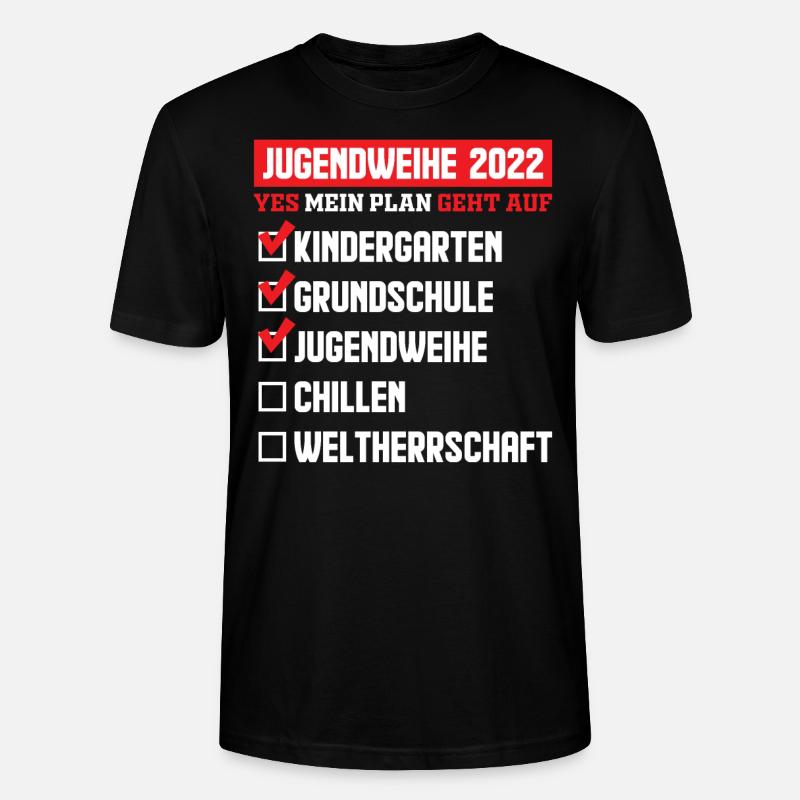 Jugendweihe 2022 - Stanley/Stella Unisex Bio-T-Shirt CRAFTER - Schwarz