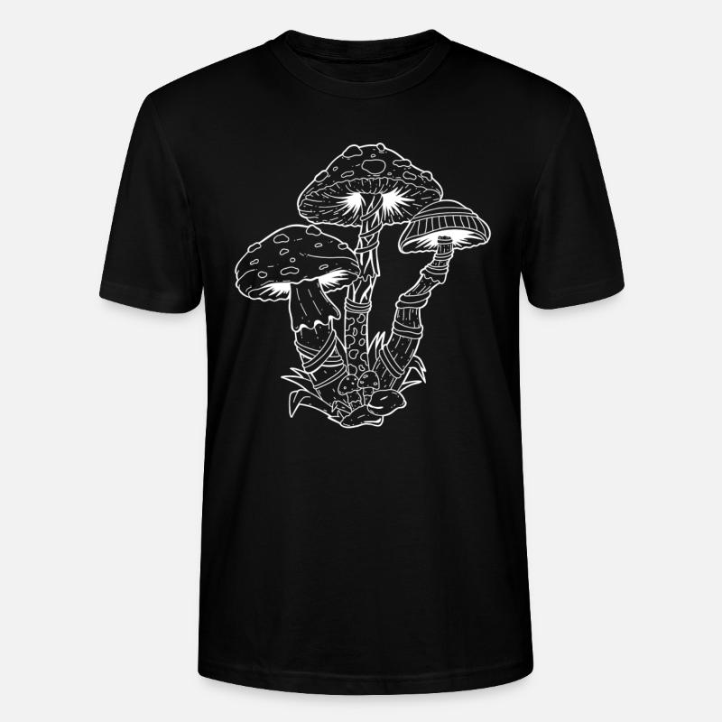 Champignons LSD Party Acid - T-shirt bio CRAFTER Stanley Stella Unisexe - noir