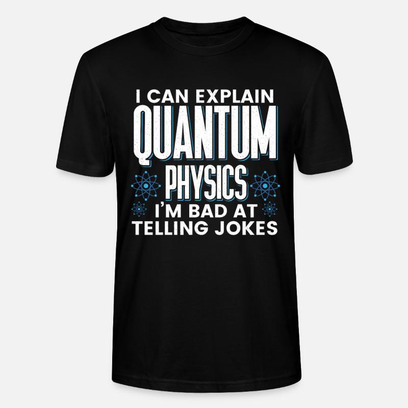 Physique quantique Physiciens scientifiques - T-shirt bio CRAFTER Stanley Stella Unisexe - noir
