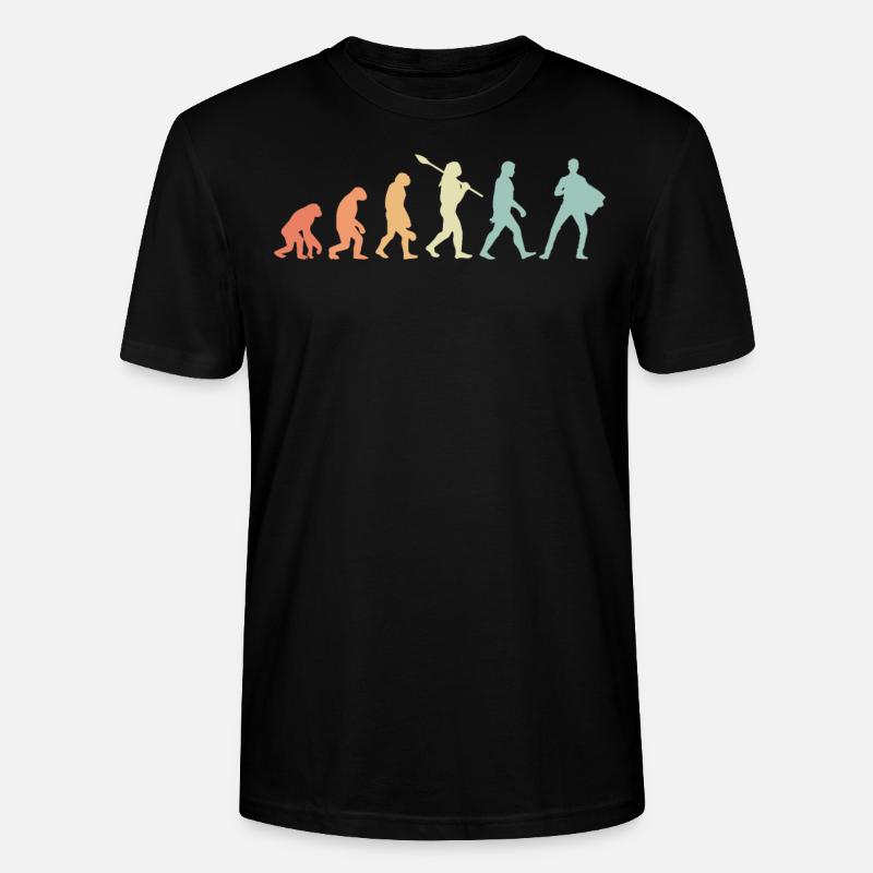 Akkordeon Retro Evolution - Stanley/Stella Unisex Bio-T-Shirt CRAFTER - Schwarz