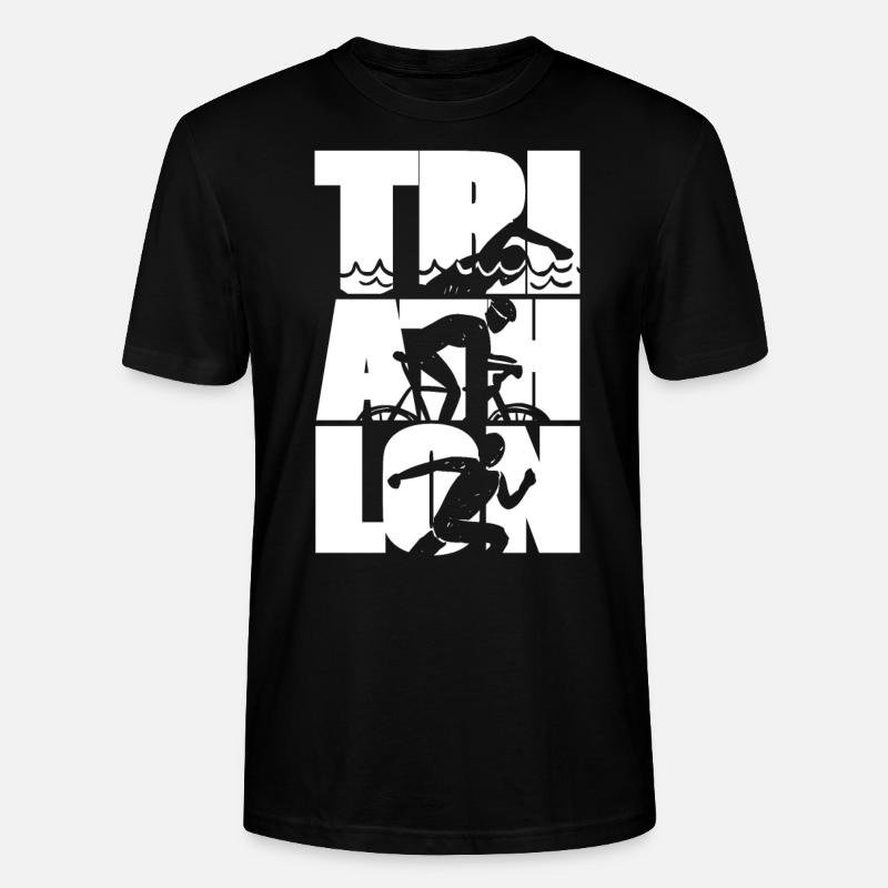 Triathlon Ausdauer Sport - Stanley/Stella Unisex Bio-T-Shirt CRAFTER - Schwarz