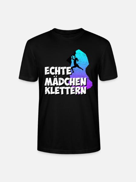Echte Mädchen Klettern - Stanley/Stella Unisex Bio-T-Shirt CRAFTER - Schwarz