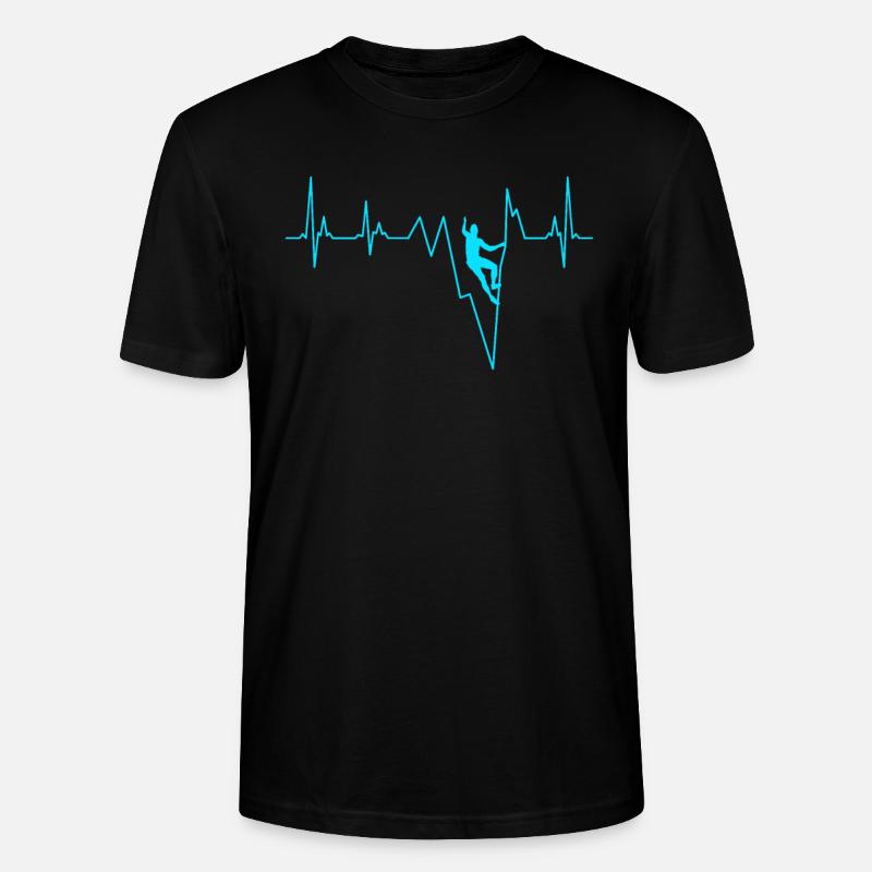 Boulder Rythme cardiaque Rythme cardiaque - T-shirt bio CRAFTER Stanley Stella Unisexe - noir