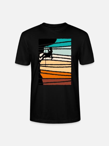Climbing Rock climbing Mountaineering - Stanley/Stella CRAFTER Unisex Organic T-Shirt - black