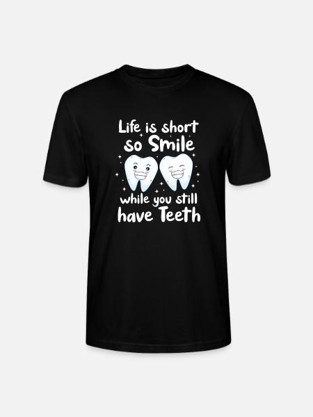 Dentist Dentist Dentist Teeth Gift - Stanley/Stella CRAFTER Unisex Organic T-Shirt - black