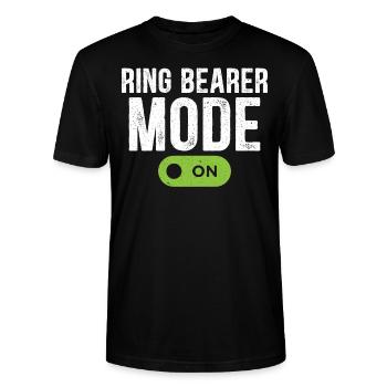 Ringträger Modus An Hochzeitsparty - Stanley/Stella Unisex Bio-T-Shirt CRAFTER - Schwarz - Vorne - Alina (178cm) & Michal (187cm)
