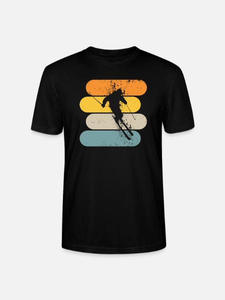 Skier - Stanley/Stella CRAFTER Unisex Organic T-Shirt - black