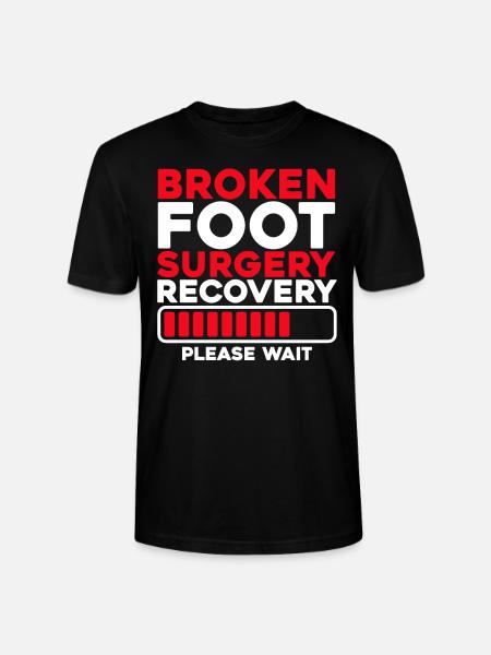 Metatarsal fracture Broken foot fracture - Stanley/Stella CRAFTER Unisex Organic T-Shirt - black