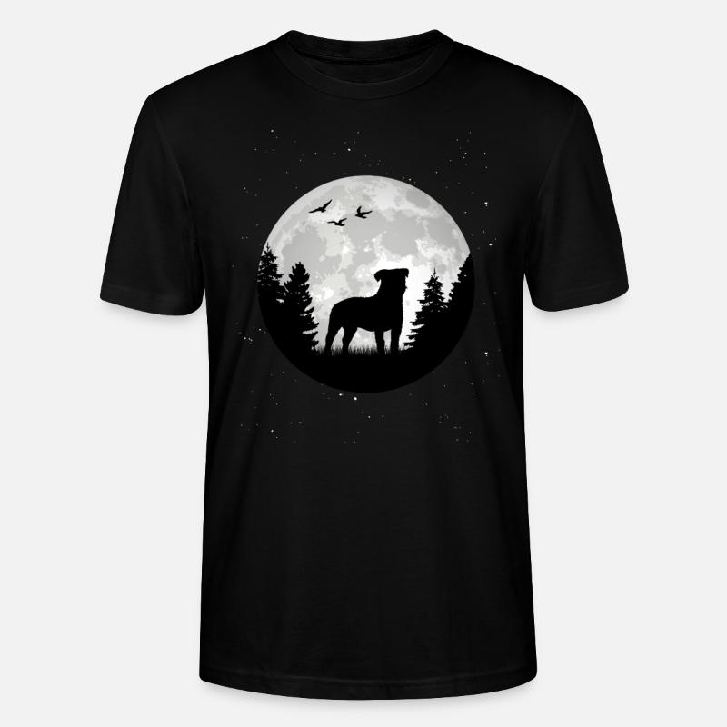 Parson Russell Terrier Lune - T-shirt bio CRAFTER Stanley Stella Unisexe - noir