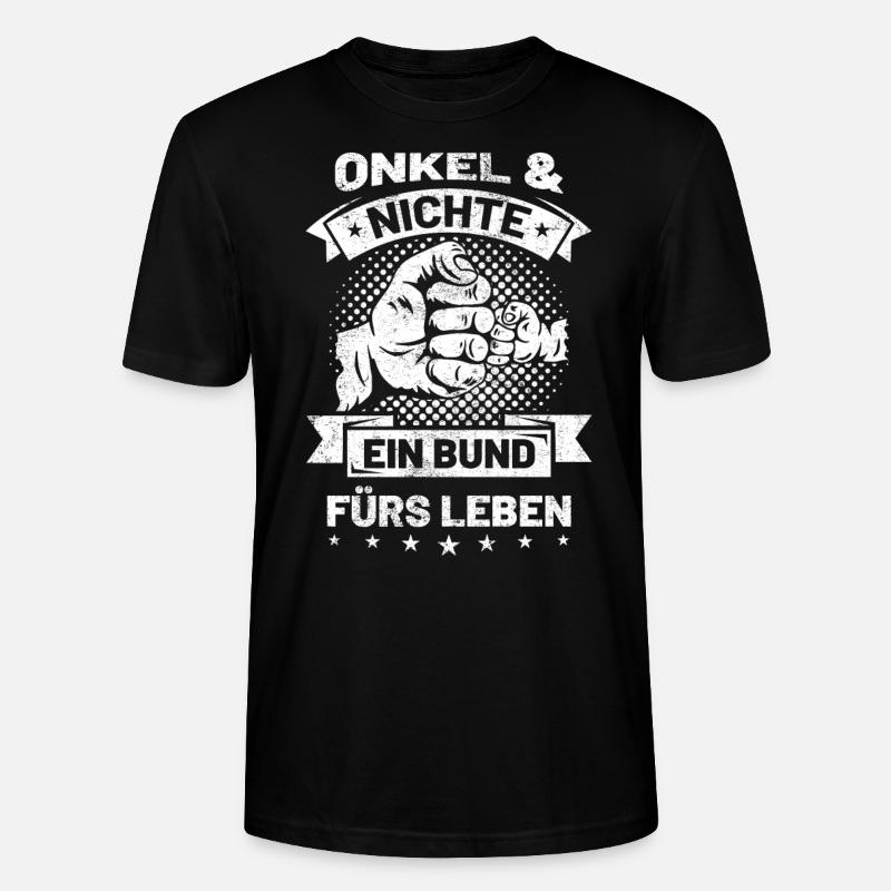 Onkel & Nichte - Stanley/Stella Unisex Bio-T-Shirt CRAFTER - Schwarz