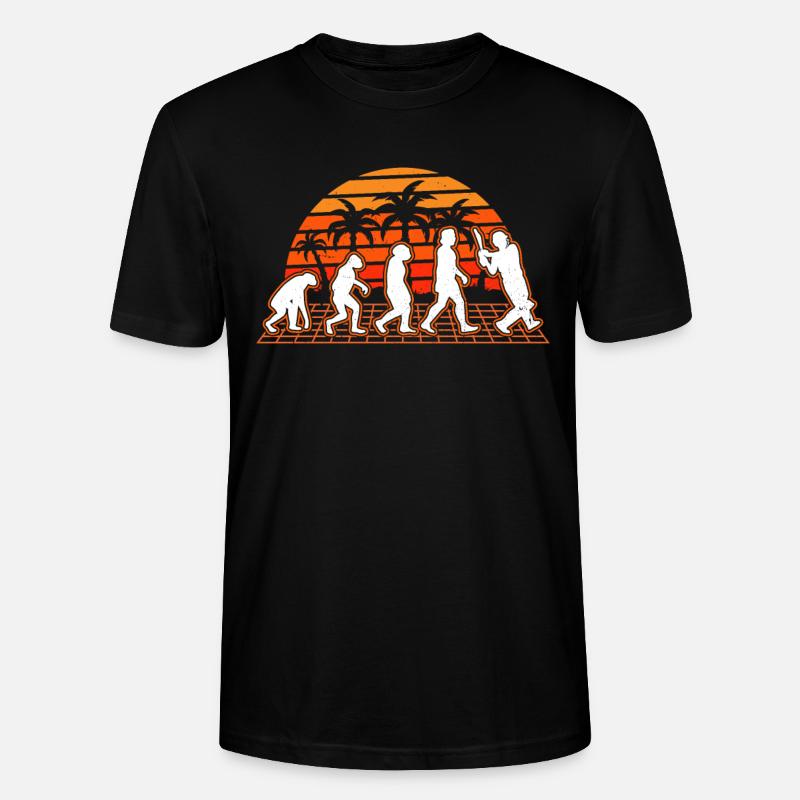Cricket Evolution Sunset Cricketer - T-shirt bio CRAFTER Stanley Stella Unisexe - noir