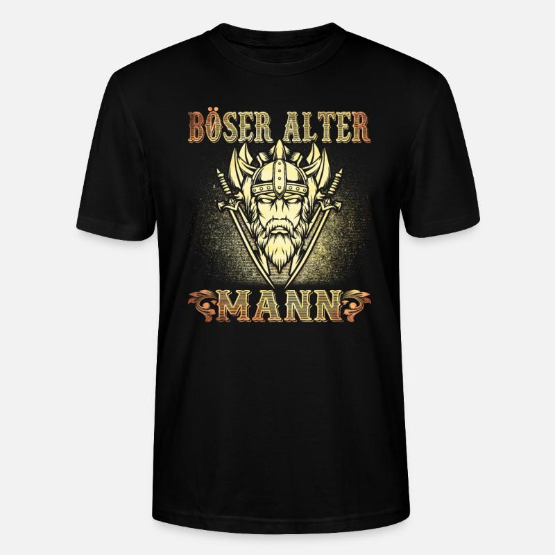 Böser Alter Mann - Stanley/Stella Unisex Bio-T-Shirt CRAFTER - Schwarz