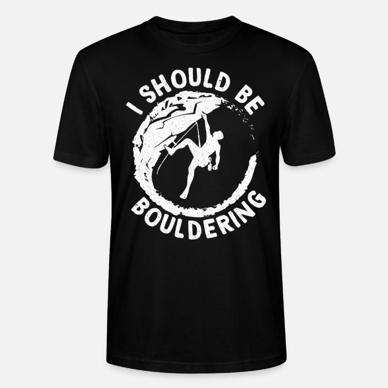 Bouldern - Stanley/Stella Unisex Bio-T-Shirt CRAFTER - Schwarz