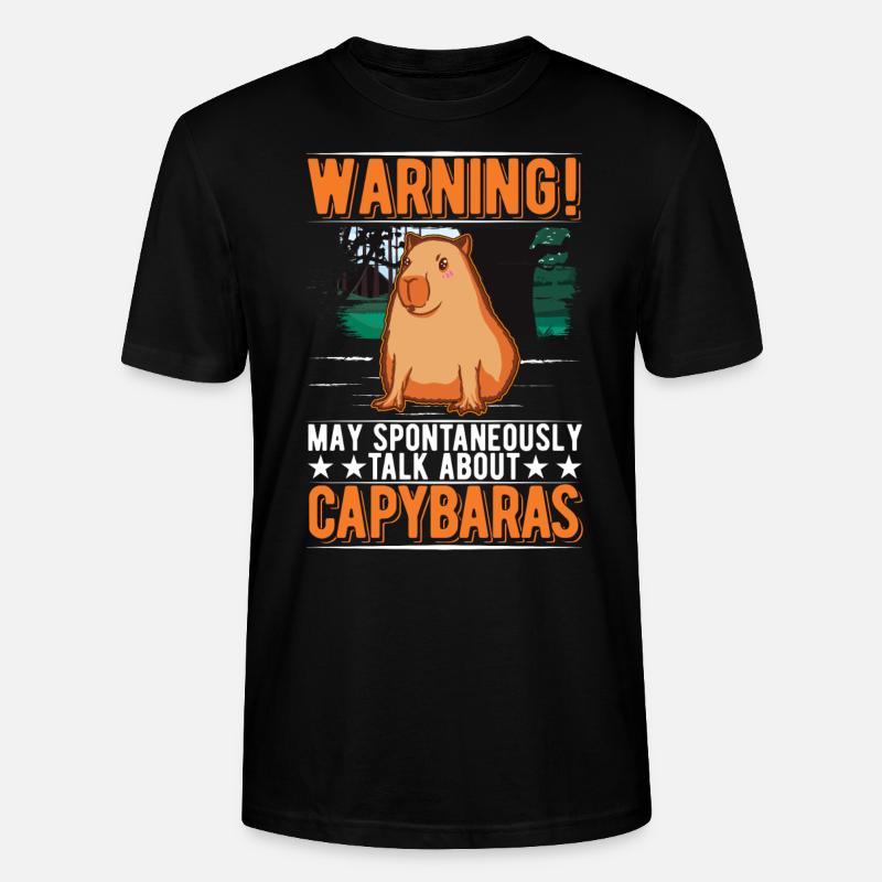 Capybara Gift Capybara Capibara - Stanley/Stella CRAFTER Unisex Organic T-Shirt - black