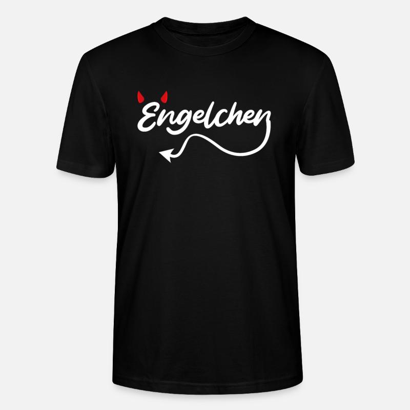 Engel oder Teufel Engelchen Teufelchen - Stanley/Stella Unisex Bio-T-Shirt CRAFTER - Schwarz
