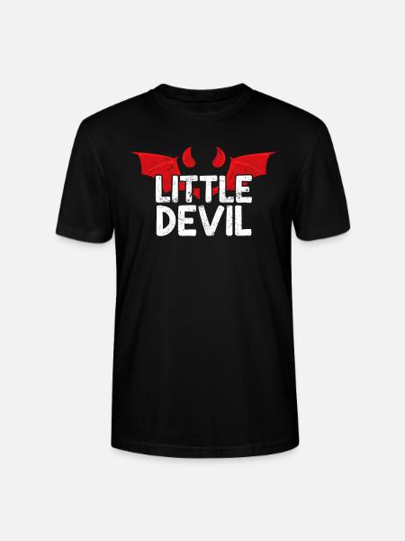 Little Devil Teufel Teufelchen Satan - Stanley/Stella Unisex Bio-T-Shirt CRAFTER - Schwarz