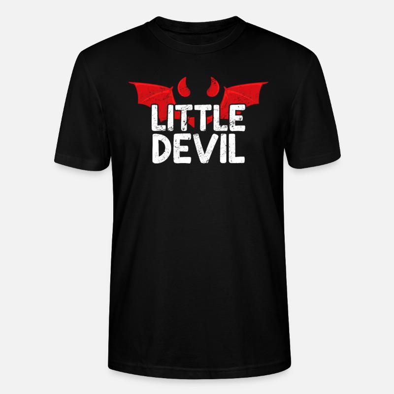 Little Devil Teufel Teufelchen Satan - Stanley/Stella Unisex Bio-T-Shirt CRAFTER - Schwarz