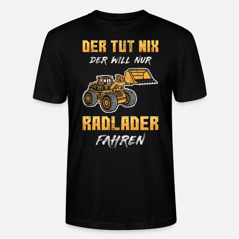 Baustelle Geschenk - Stanley/Stella Unisex Bio-T-Shirt CRAFTER - Schwarz