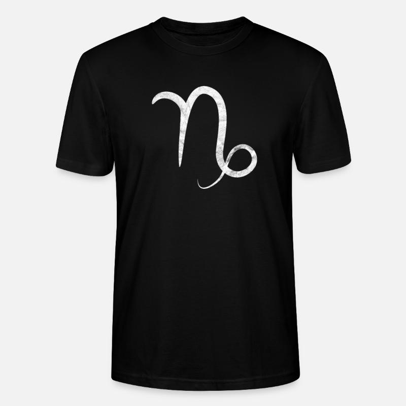 Sternzeichen Steinbock - Stanley/Stella Unisex Bio-T-Shirt CRAFTER - Schwarz