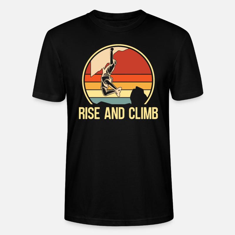 Escalade Alpinisme Grimpeurs - T-shirt bio CRAFTER Stanley Stella Unisexe - noir