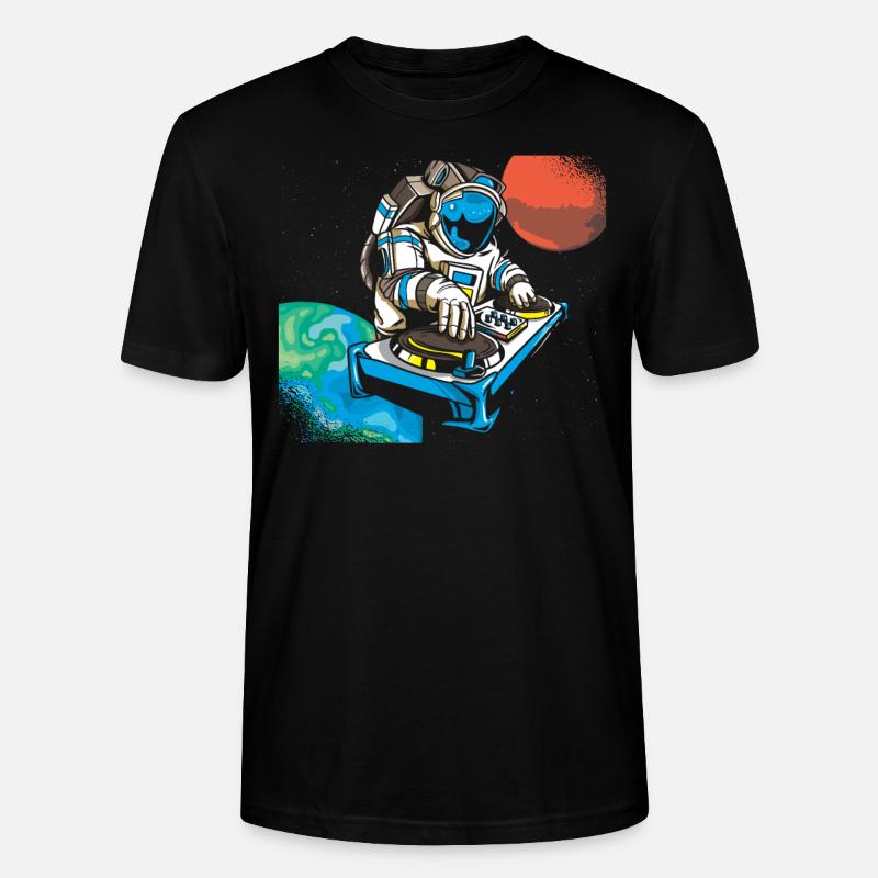 Techno Astronaute Musique Raver - T-shirt bio CRAFTER Stanley Stella Unisexe - noir