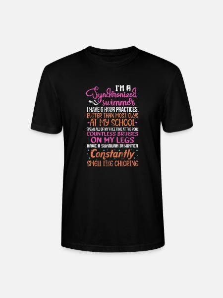 Synchronized swimming - Stanley/Stella CRAFTER Unisex Organic T-Shirt - black