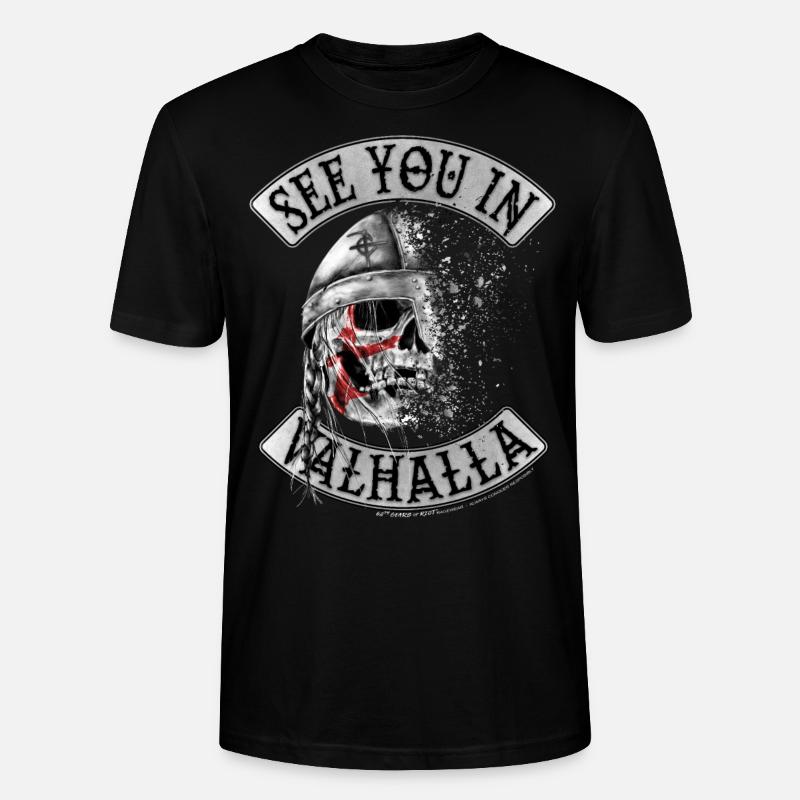 Entrée dans le Valhalla - T-shirt bio CRAFTER Stanley Stella Unisexe - noir