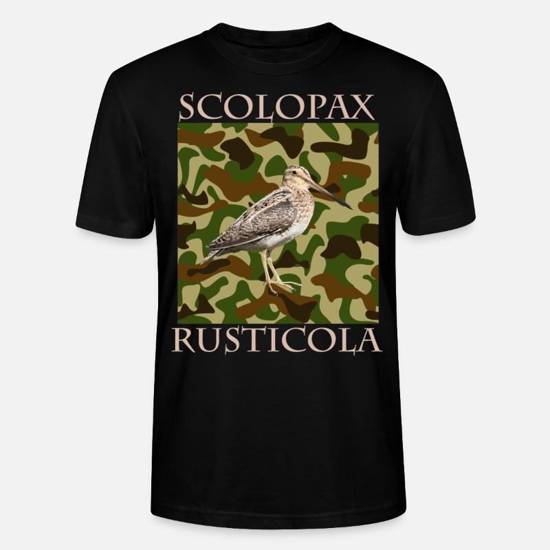 Chasse à la Bécasse Scolopax Rusticola - T-shirt bio CRAFTER Stanley Stella Unisexe - noir