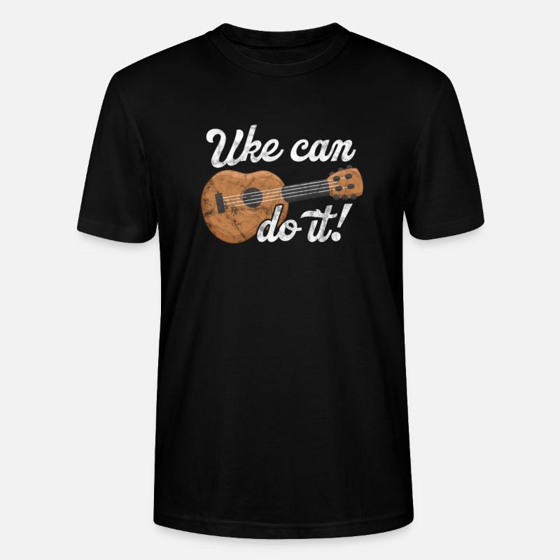 Ukulélé - T-shirt bio CRAFTER Stanley Stella Unisexe - noir