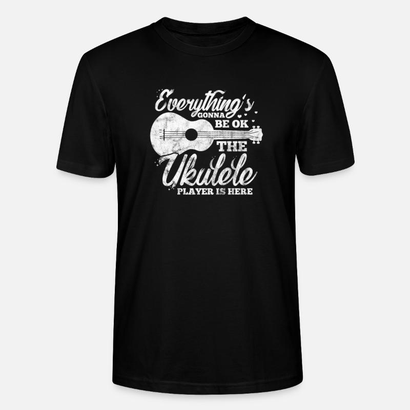 Ukulele - Stanley/Stella Unisex Bio-T-Shirt CRAFTER - Schwarz