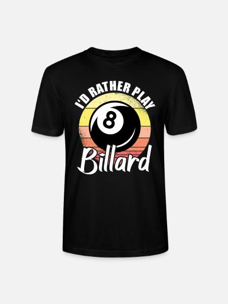 Billiards 8-ball - Stanley/Stella CRAFTER Unisex Organic T-Shirt - black