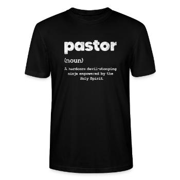 Pasteur - T-shirt bio CRAFTER Stanley Stella Unisexe - noir - Devant - Alina (178cm) & Michal (187cm)