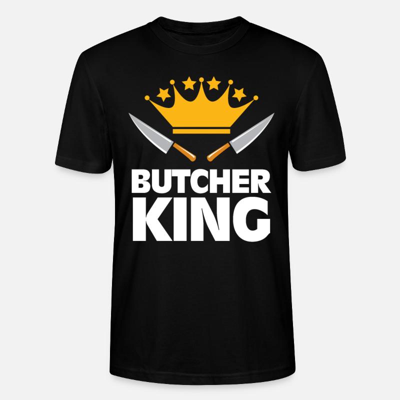 Boucher roi boucher - T-shirt bio CRAFTER Stanley Stella Unisexe - noir