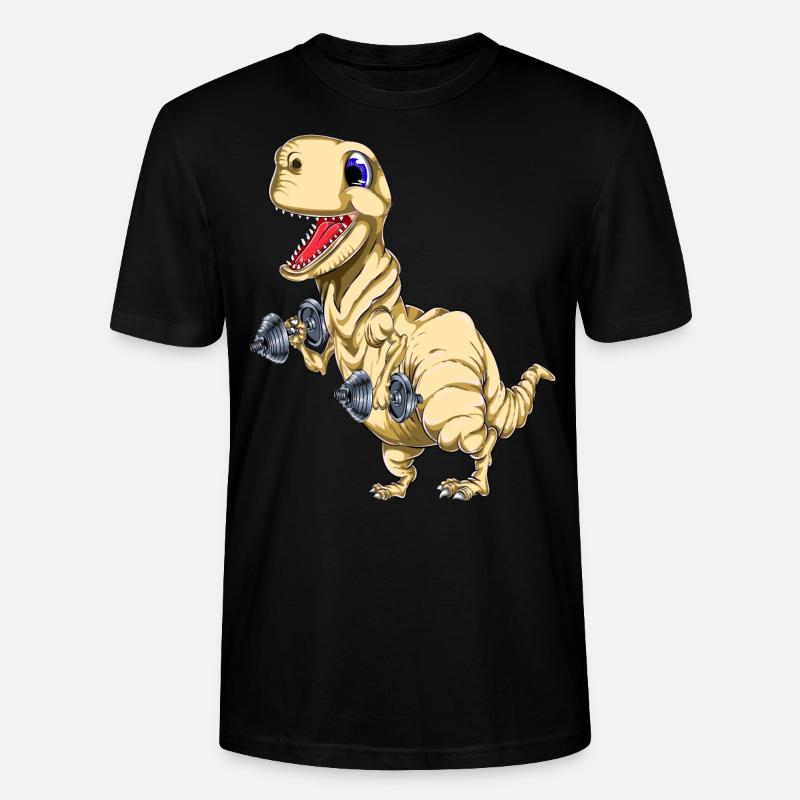 Boucles de biceps Tyrannosaurus - T-shirt bio CRAFTER Stanley Stella Unisexe - noir