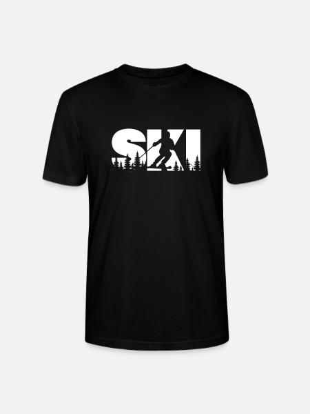 Ski - Stanley Stella CRAFTER unisex økologisk-T-shirt - sort