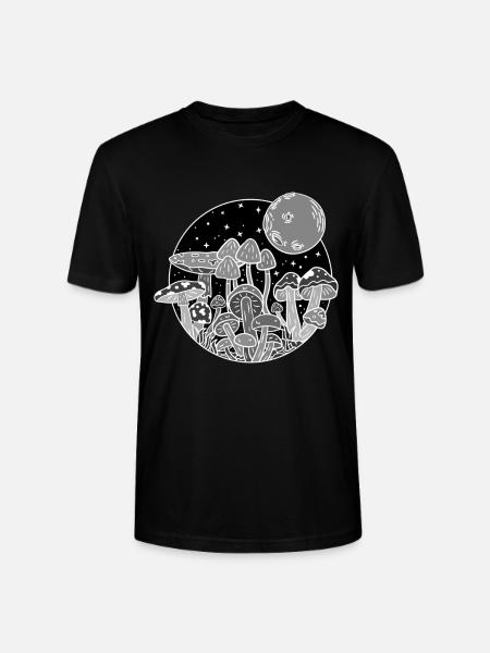 Champignons dans la nature - T-shirt bio CRAFTER Stanley Stella Unisexe - noir