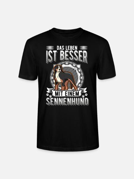 Großer Schweizer Sennenhund - Stanley/Stella Unisex Bio-T-Shirt CRAFTER - Schwarz