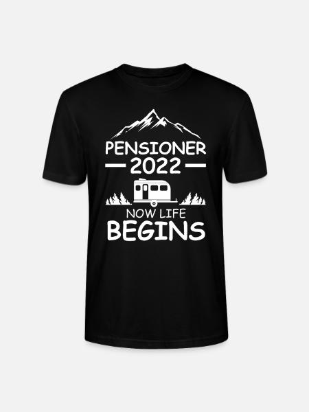 Retirement 2022 Retired Camper - Stanley/Stella CRAFTER Unisex Organic T-Shirt - black
