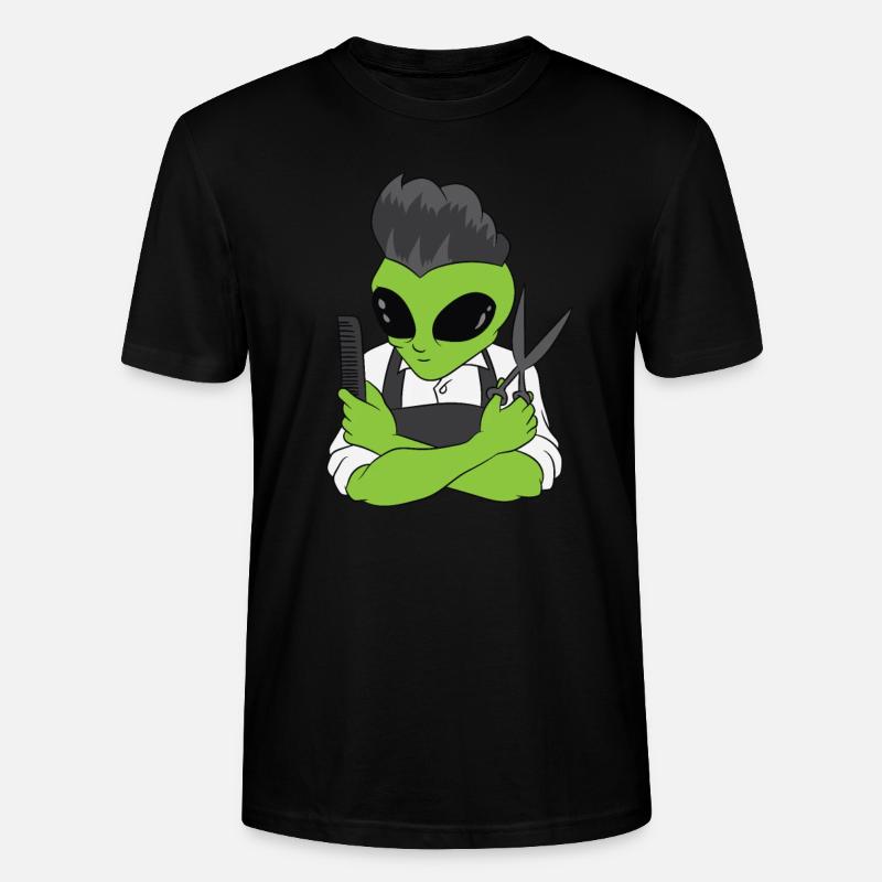 Friseur Alien - Stanley/Stella Unisex Bio-T-Shirt CRAFTER - Schwarz