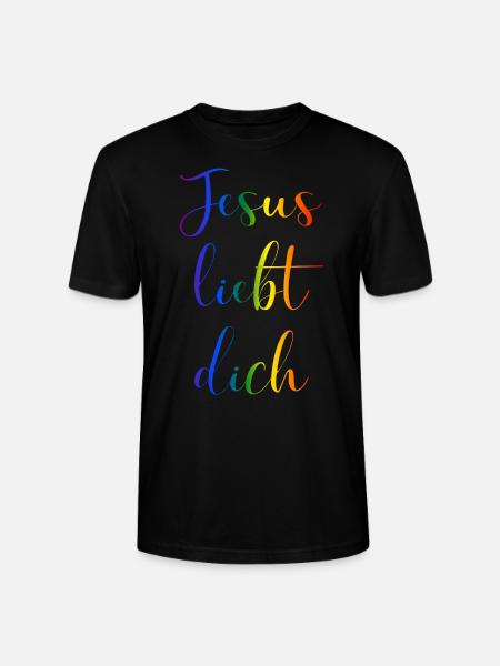 Jesus liebt dich - Stanley/Stella Unisex Bio-T-Shirt CRAFTER - Schwarz
