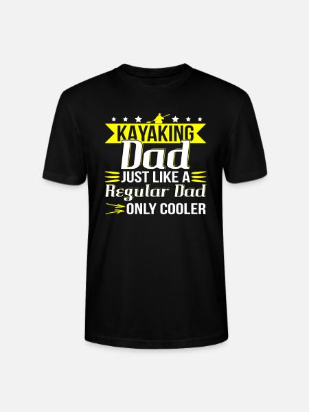 Kajak Dad Papa - Stanley/Stella Unisex Bio-T-Shirt CRAFTER - Schwarz