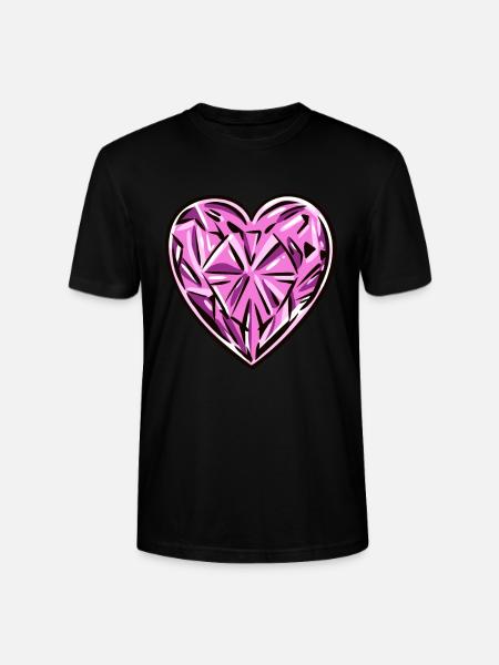 Diamond Gemstone - Stanley/Stella CRAFTER Unisex Organic T-Shirt - black