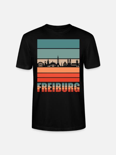 Freiburg | Freiburg Skyline - Stanley/Stella Unisex Bio-T-Shirt CRAFTER - Schwarz