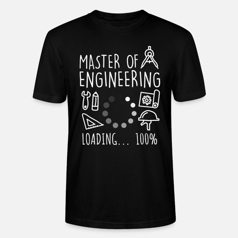 Master of Engineering Master's Degree - T-shirt bio CRAFTER Stanley Stella Unisexe - noir