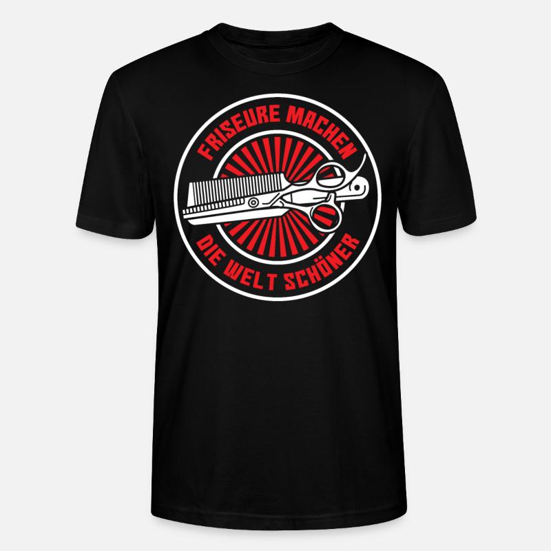 Friseur - Stanley/Stella Unisex Bio-T-Shirt CRAFTER - Schwarz