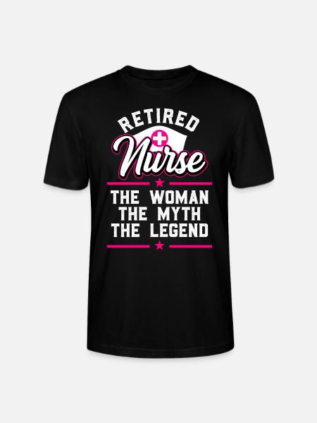 Retirement Pension 2022 Nurse - Stanley/Stella CRAFTER Unisex Organic T-Shirt - black